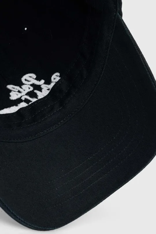 μαύρο Βαμβακερό καπέλο του μπέιζμπολ Polo Ralph Lauren