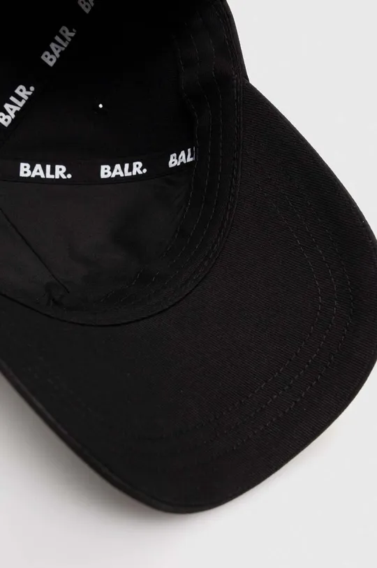 czarny BALR. czapka z daszkiem Hexline