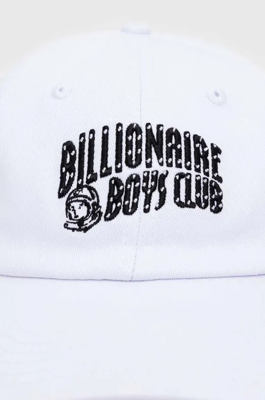 Памучна шапка с козирка Billionaire Boys Club Arch Logo Curved бял