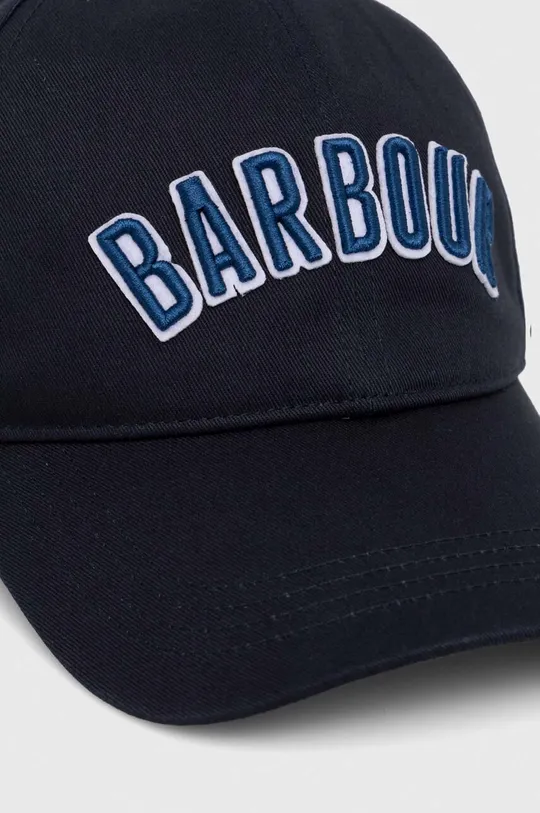 Pamučna kapa sa šiltom Barbour mornarsko plava