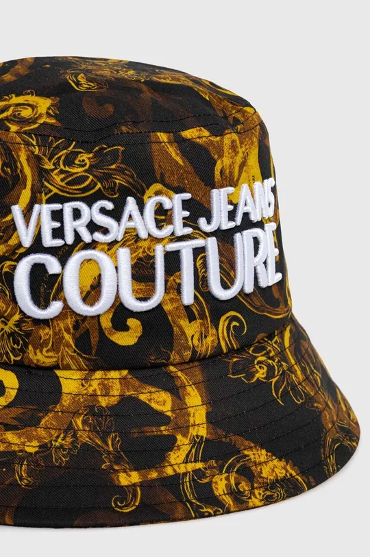 Bombažni klobuk Versace Jeans Couture črna