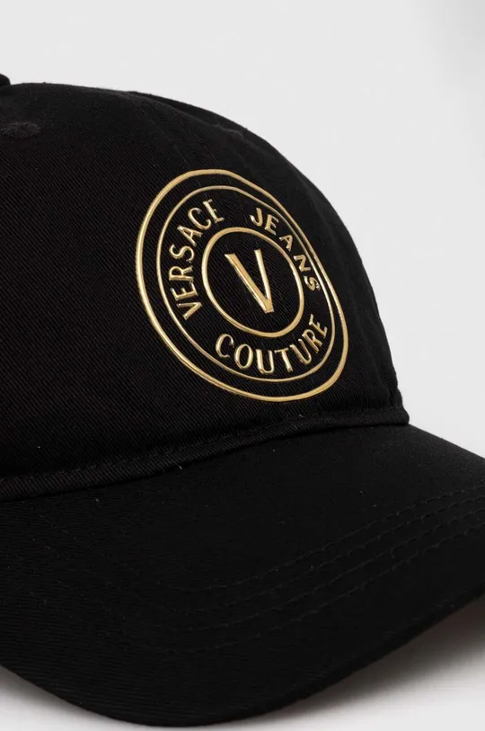 Bavlnená šiltovka Versace Jeans Couture čierna