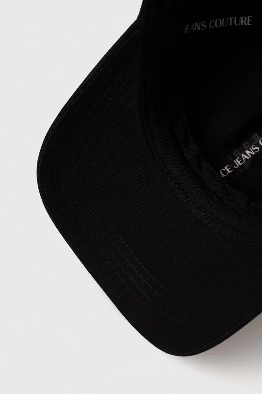 črna Bombažna bejzbolska kapa Versace Jeans Couture
