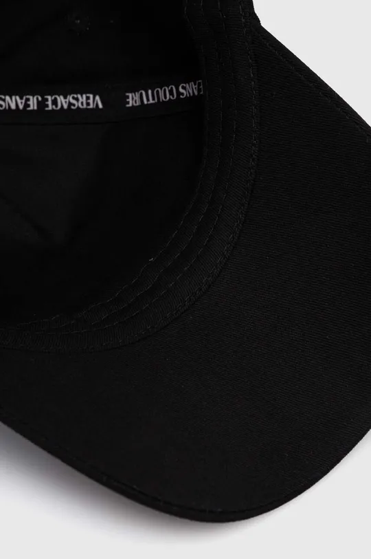 crna Pamučna kapa sa šiltom Versace Jeans Couture