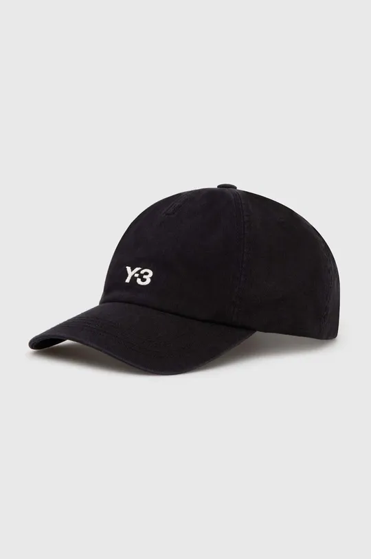 μαύρο Βαμβακερό καπέλο του μπέιζμπολ Y-3 Dad Cap Ανδρικά