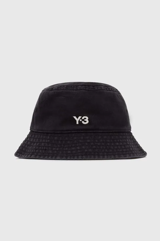 čierna Bavlnený klobúk Y-3 Bucket Hat Pánsky