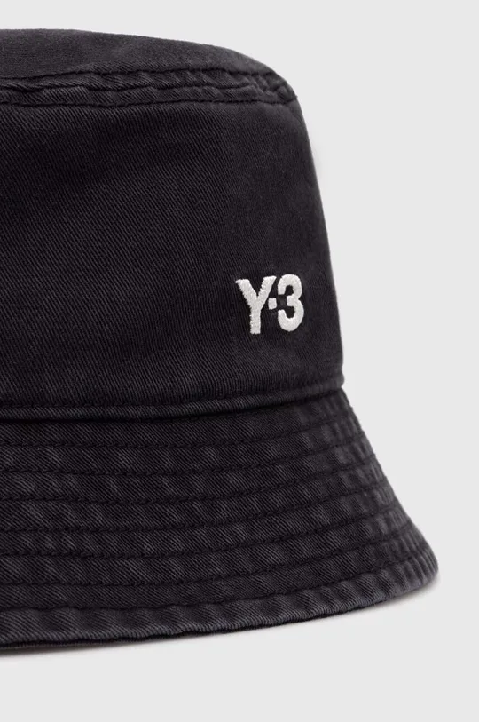 Бавовняний капелюх Y-3 Bucket Hat чорний
