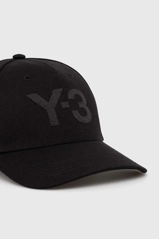 Y-3 czapka z daszkiem Logo Cap czarny