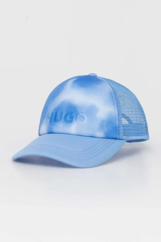 niebieski HUGO czapka z daszkiem Męski