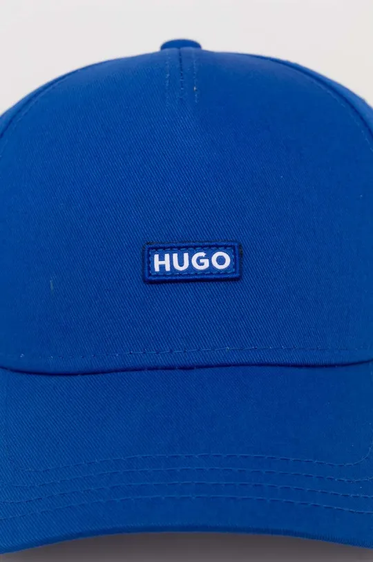 Хлопковая кепка Hugo Blue голубой
