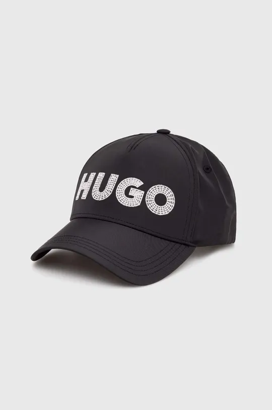 czarny HUGO czapka z daszkiem Męski