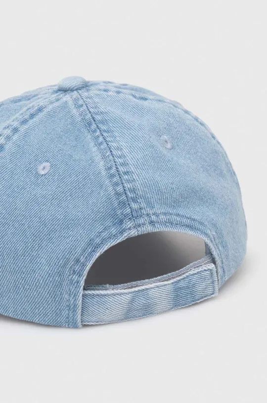 Hugo Blue czapka z daszkiem jeansowa 100 % Bawełna