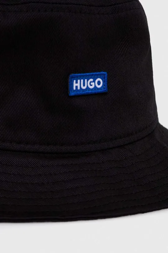 Bavlnený klobúk Hugo Blue čierna