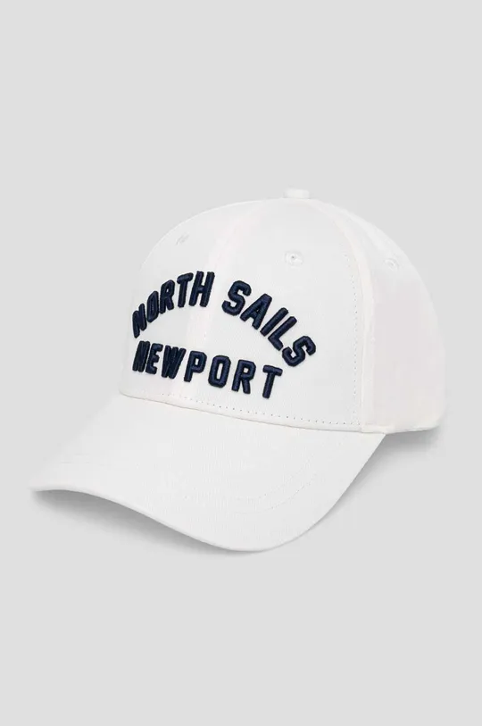 bela Bombažna bejzbolska kapa North Sails Moški