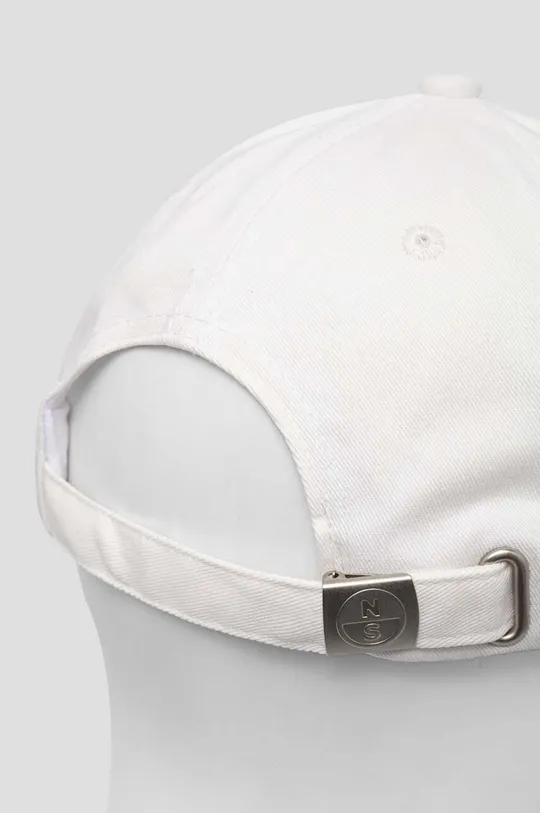Βαμβακερό καπέλο του μπέιζμπολ North Sails λευκό