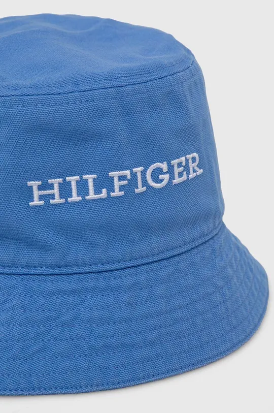 Bombažni klobuk Tommy Hilfiger modra