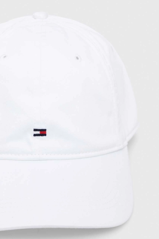 Tommy Hilfiger czapka z daszkiem bawełniana biały