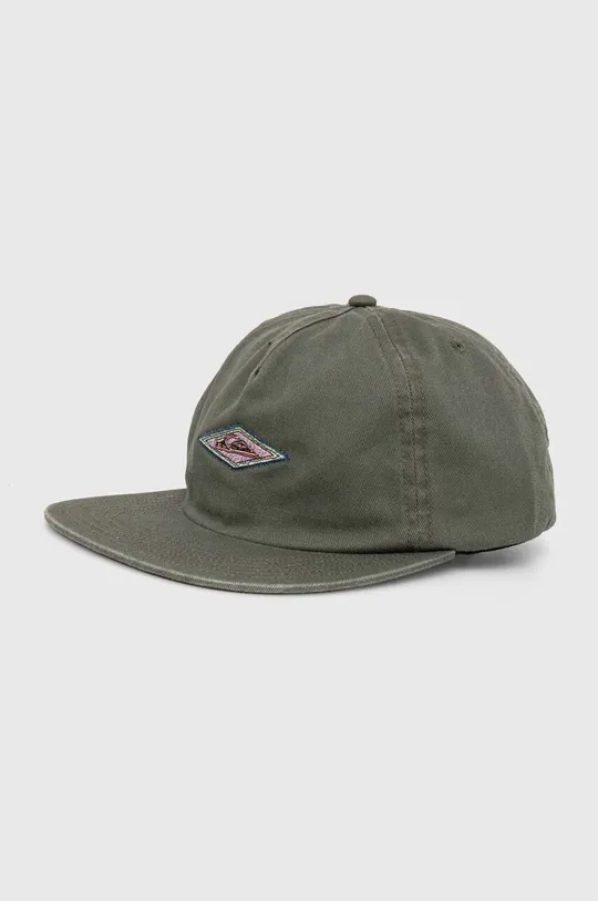 πράσινο Βαμβακερό καπέλο του μπέιζμπολ Quiksilver Ανδρικά