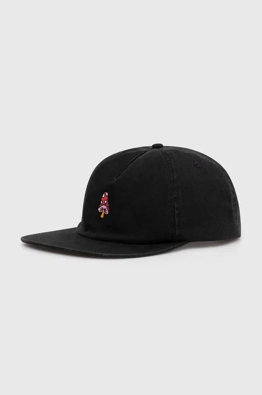 μαύρο Βαμβακερό καπέλο του μπέιζμπολ Quiksilver Ανδρικά
