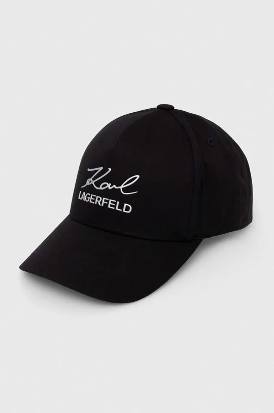 črna Kapa s šiltom Karl Lagerfeld Moški