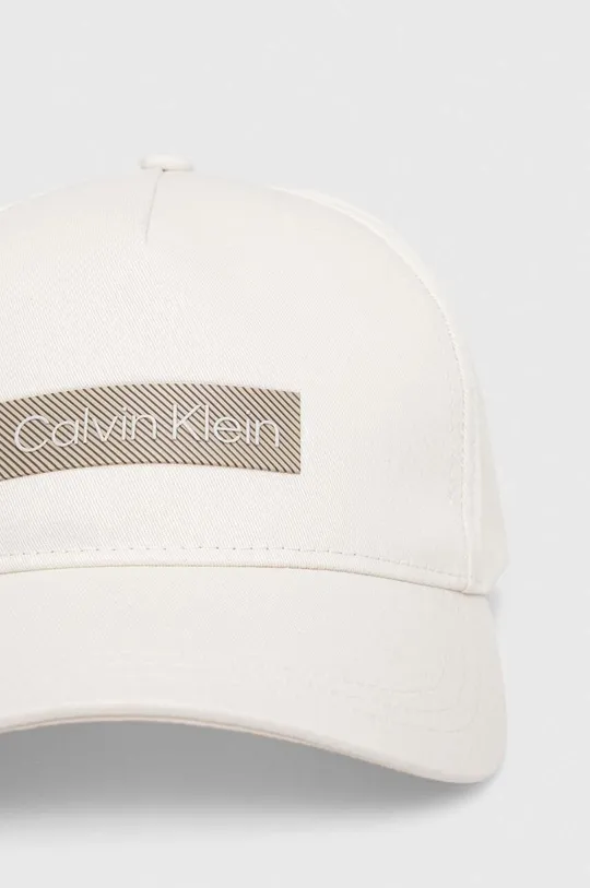 Хлопковая кепка Calvin Klein белый