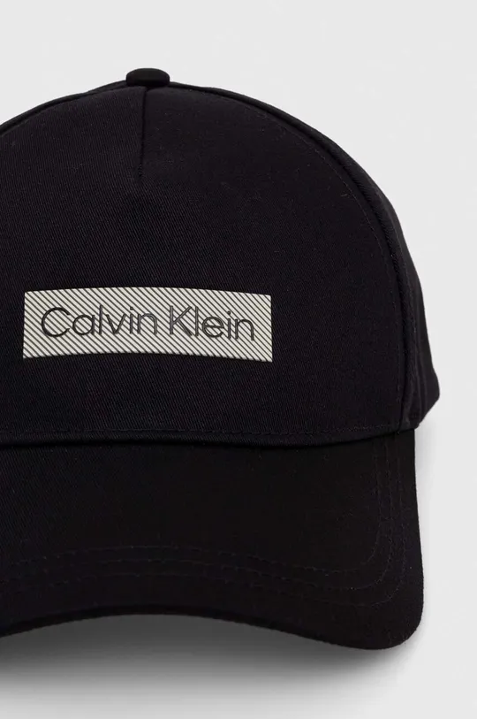 Бавовняна бейсболка Calvin Klein чорний