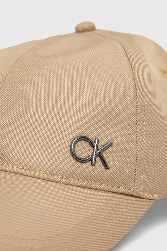 Calvin Klein czapka z daszkiem beżowy