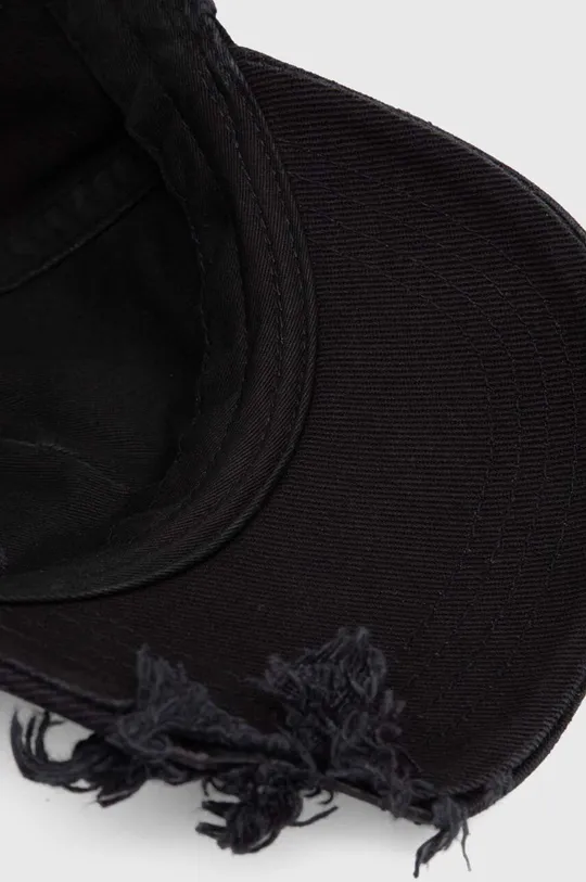 μαύρο Βαμβακερό καπέλο του μπέιζμπολ Diesel