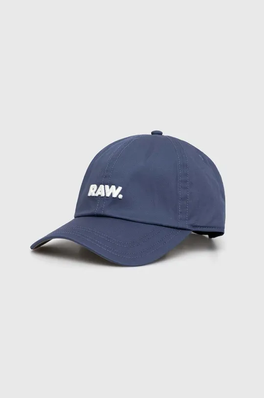 niebieski G-Star Raw czapka z daszkiem bawełniana Męski