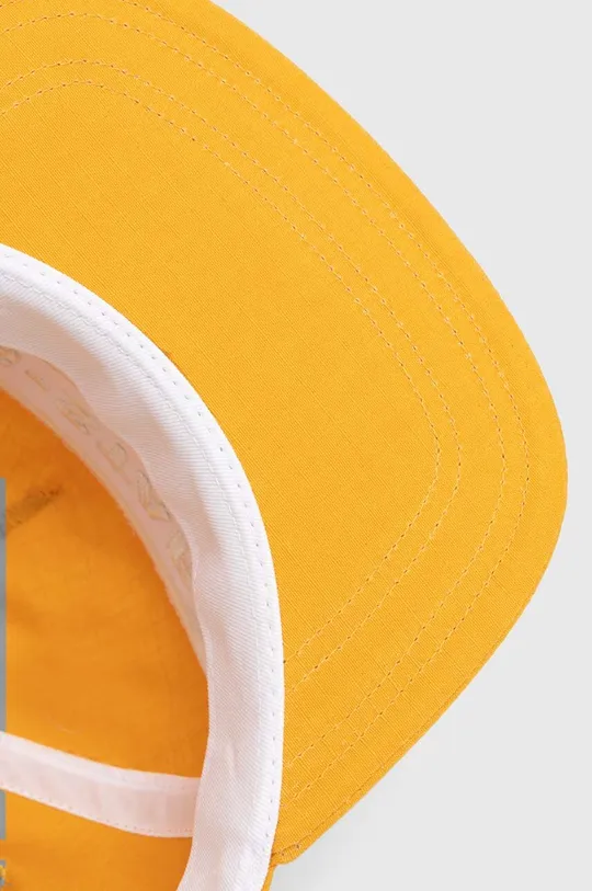 żółty G-Star Raw czapka z daszkiem bawełniana
