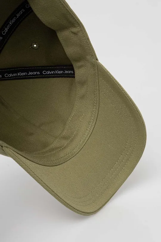 zelena Pamučna kapa sa šiltom Calvin Klein Jeans