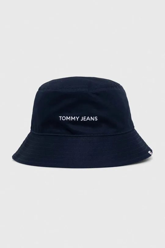 granatowy Tommy Jeans kapelusz bawełniany Męski