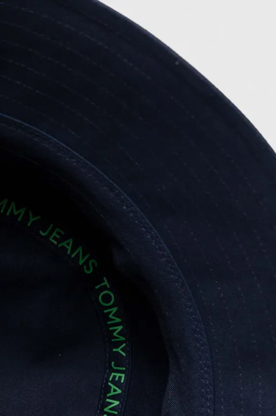 tmavomodrá Bavlnený klobúk Tommy Jeans