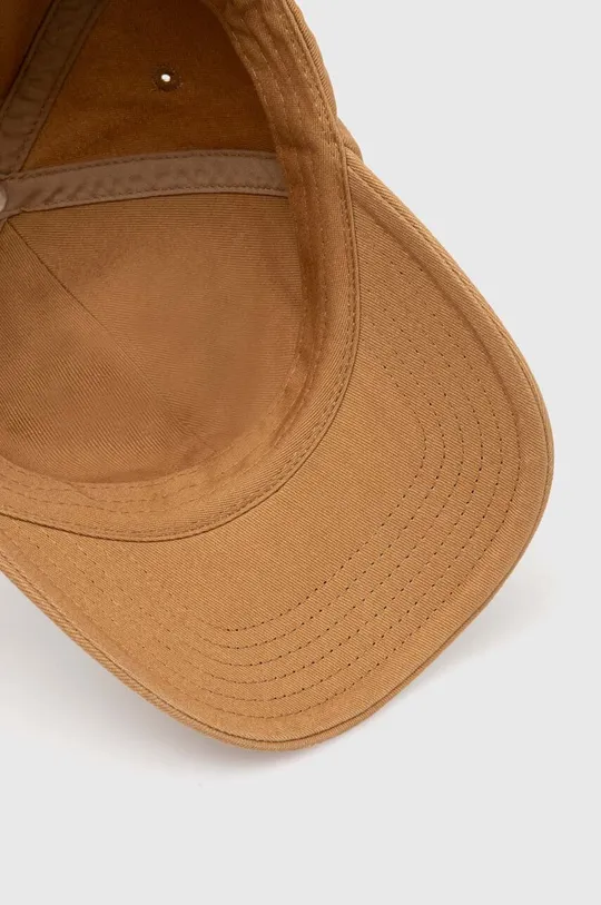 brązowy Human Made czapka z daszkiem bawełniana 6 Panel