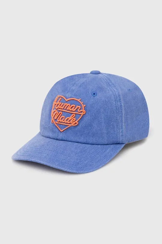 μπλε Βαμβακερό καπέλο του μπέιζμπολ Human Made 6 Panel Cap Ανδρικά