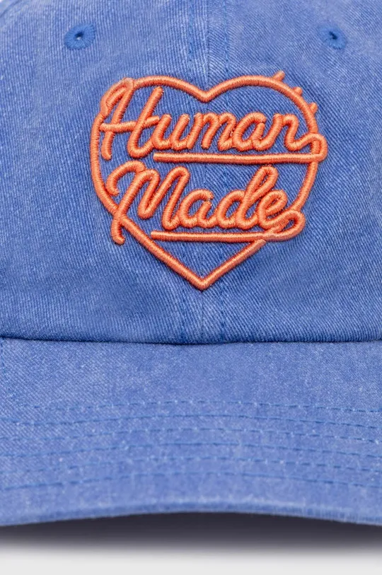 Памучна шапка с козирка Human Made 6 Panel Cap син