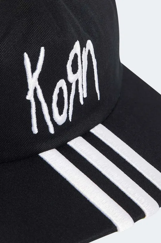 Памучна шапка с козирка adidas Originals Korn Cap черен