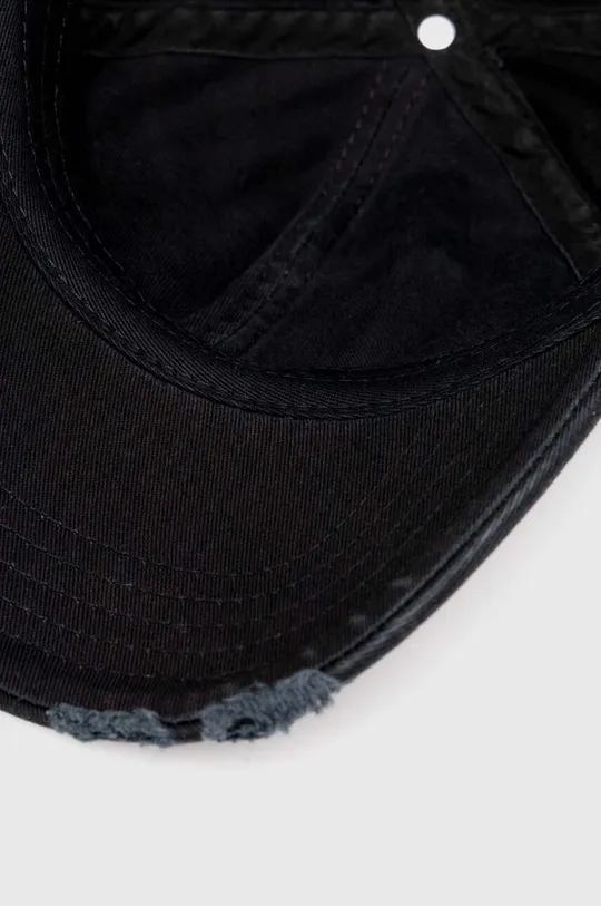 μαύρο Βαμβακερό καπέλο του μπέιζμπολ Han Kjøbenhavn Distressed Signature Cap