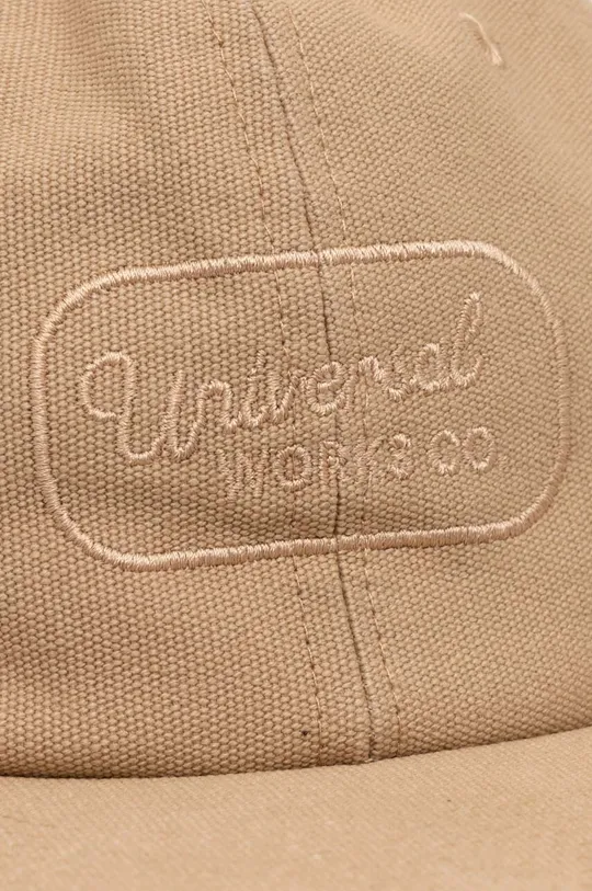 beżowy Universal Works czapka z daszkiem bawełniana Baseball Hat