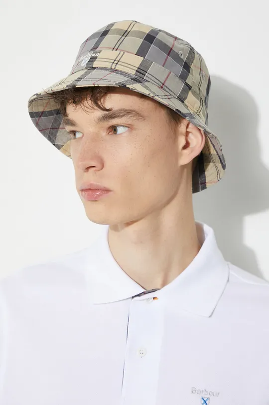 Barbour berretto in cotone Tartan Bucket Hat Uomo