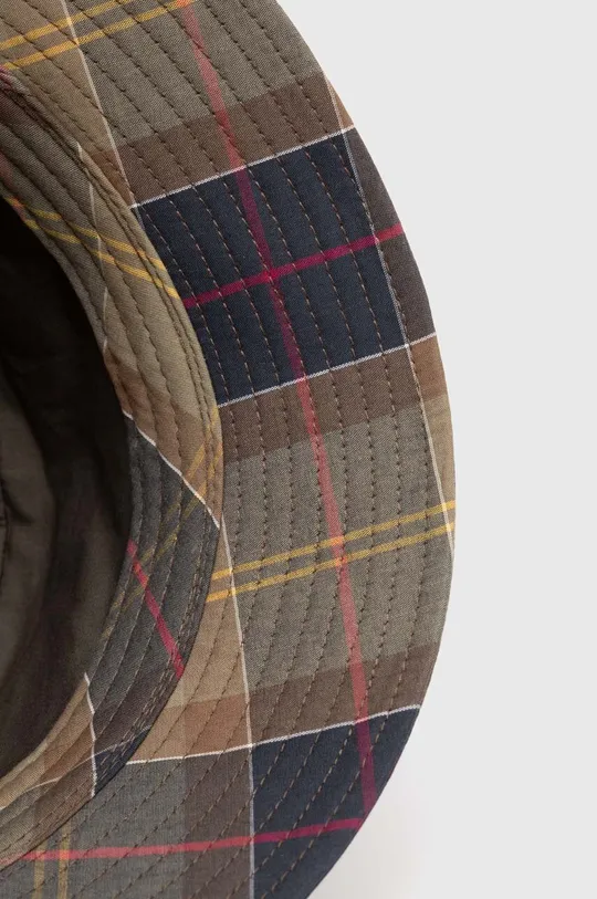 verde Barbour berretto in cotone Tartan Bucket Hat