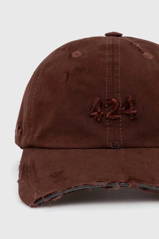 424 berretto da baseball Distressed Baseball Hat marrone