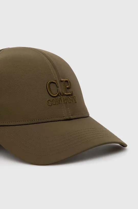 C.P. Company czapka z daszkiem Chrome-R Goggle zielony