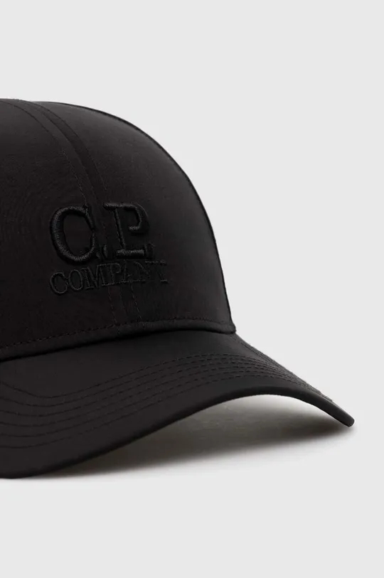 C.P. Company czapka z daszkiem Chrome-R Goggle czarny