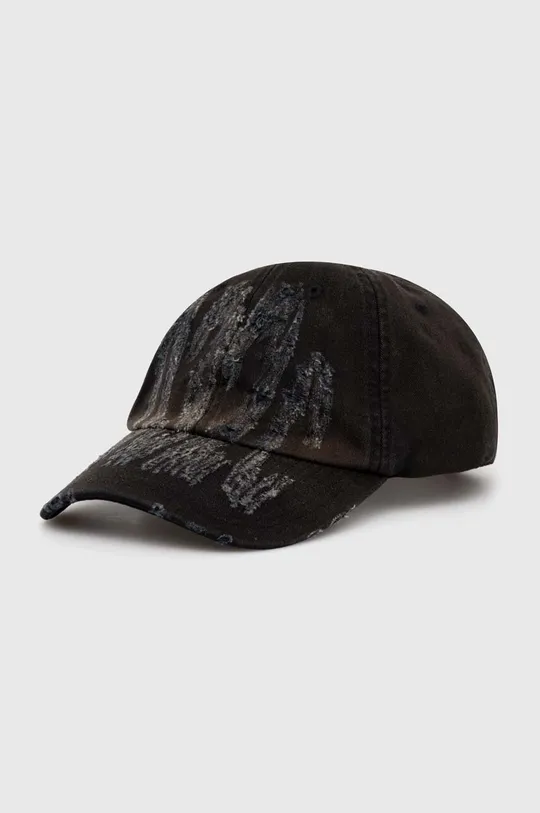 czarny 032C czapka z daszkiem bawełniana 'Crisis' Cap Męski