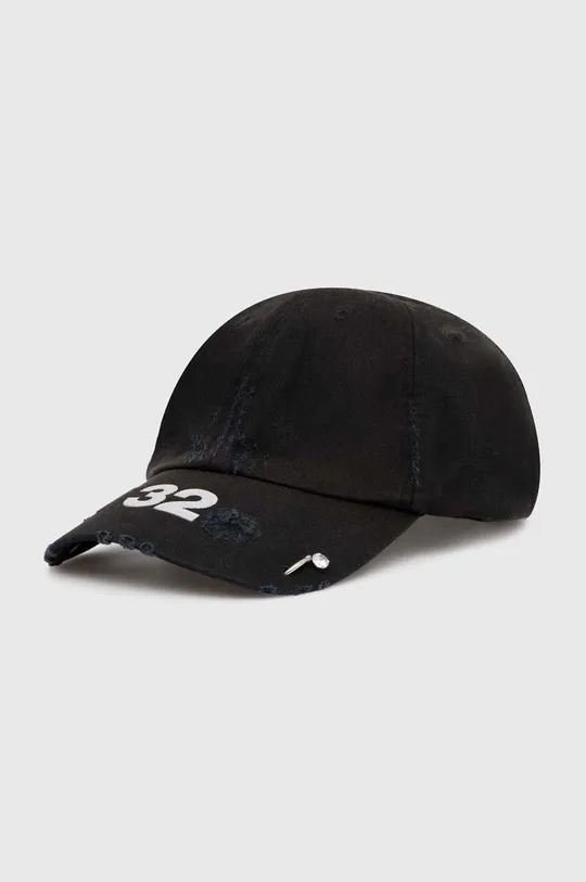 μαύρο Βαμβακερό καπέλο του μπέιζμπολ 032C 'Multimedia' Cap Ανδρικά