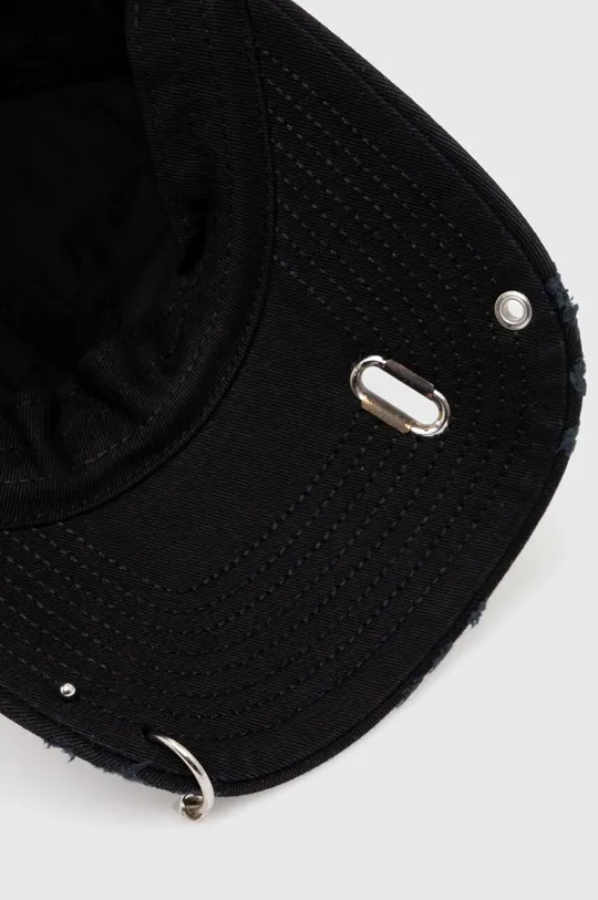 black 032C cotton baseball cap 'Multimedia' Cap