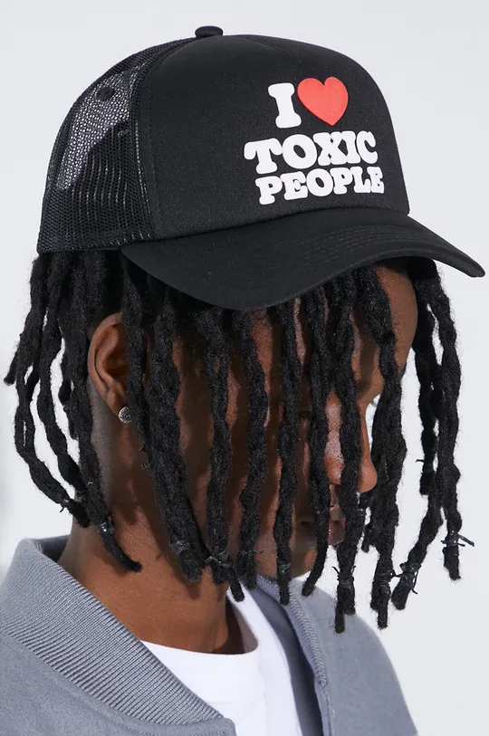black PLEASURES baseball cap Toxic Trucker Cap Men’s
