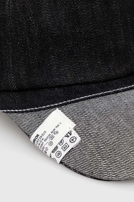 Ader Error czapka z daszkiem jeansowa czarny