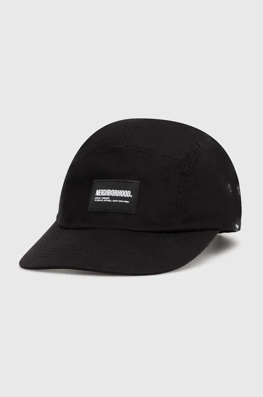 μαύρο Βαμβακερό καπέλο του μπέιζμπολ NEIGHBORHOOD Mil Jet Cap Ανδρικά